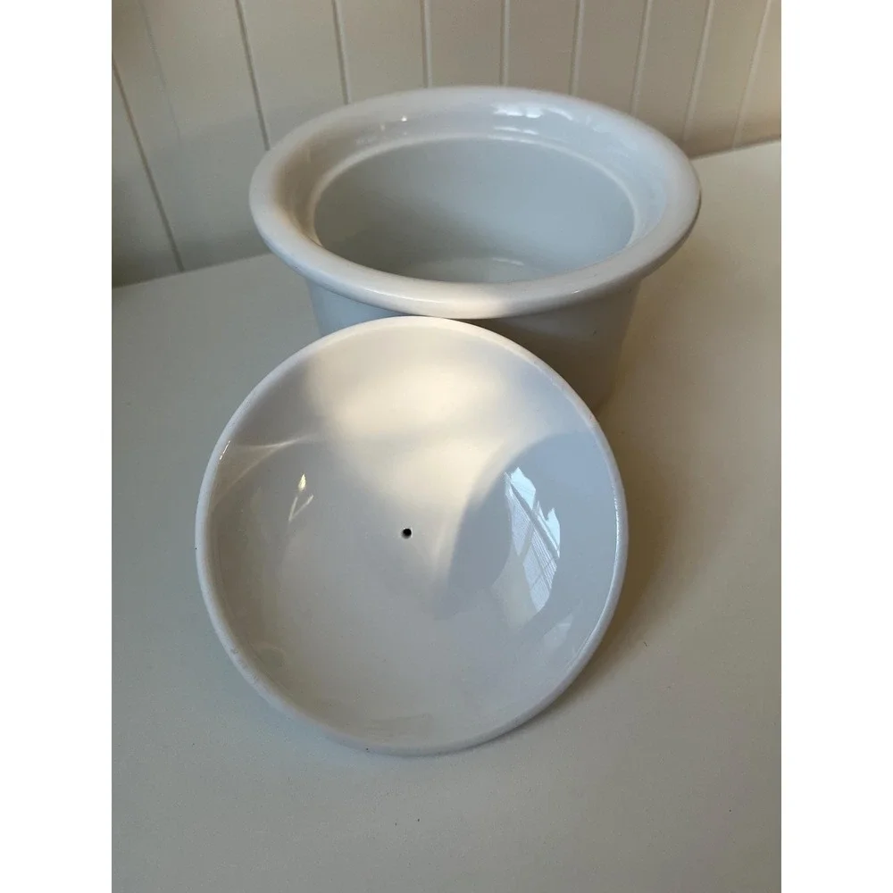 VTG Dansk Cafe Blanc Lidded Dish, Crock, Sugar Dish, Fondu Pot